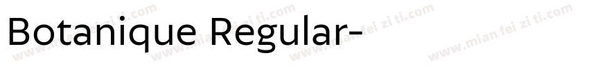 Botanique Regular字体转换